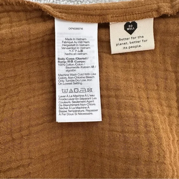 Madewell Rust Peplum Blouse - Picture 6 of 6